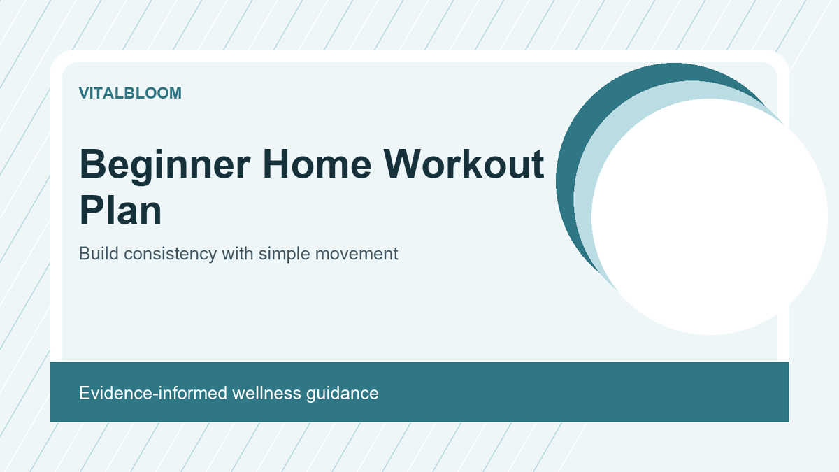 Beginner Home Workout Plan for Building Consistency