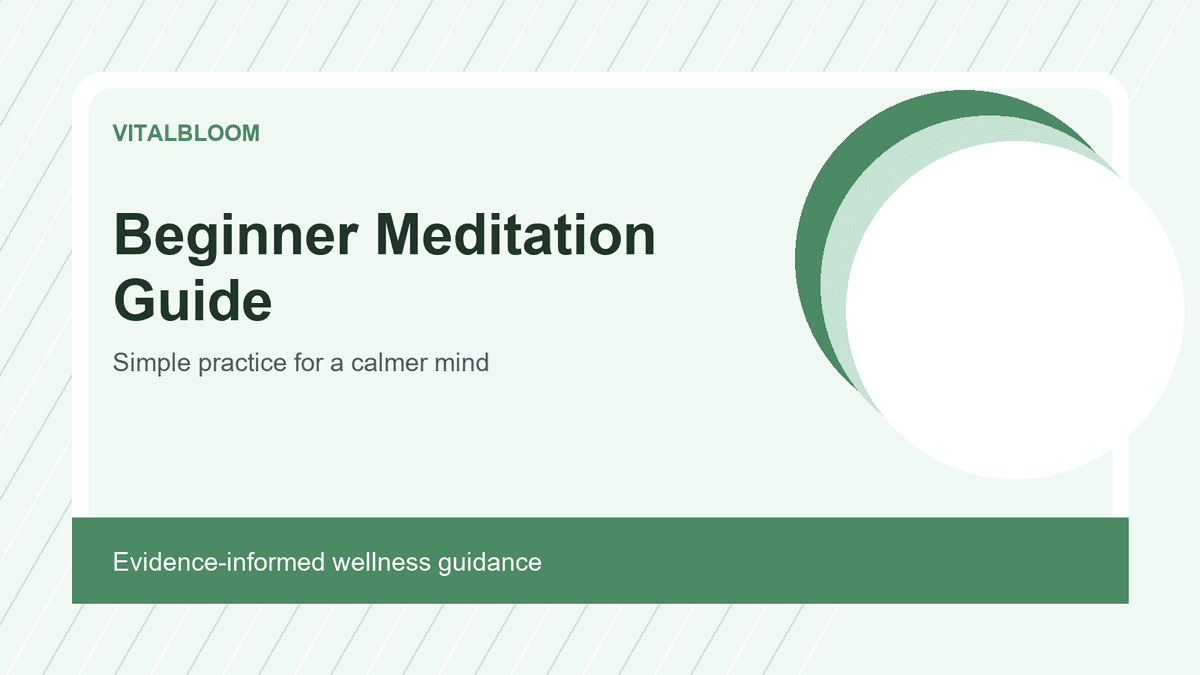 Beginner Meditation Guide for a Calmer Mind