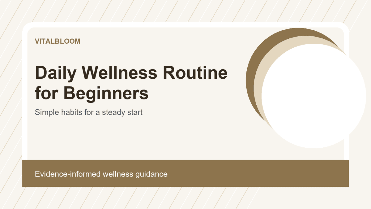 Daily Wellness Routine for Beginners