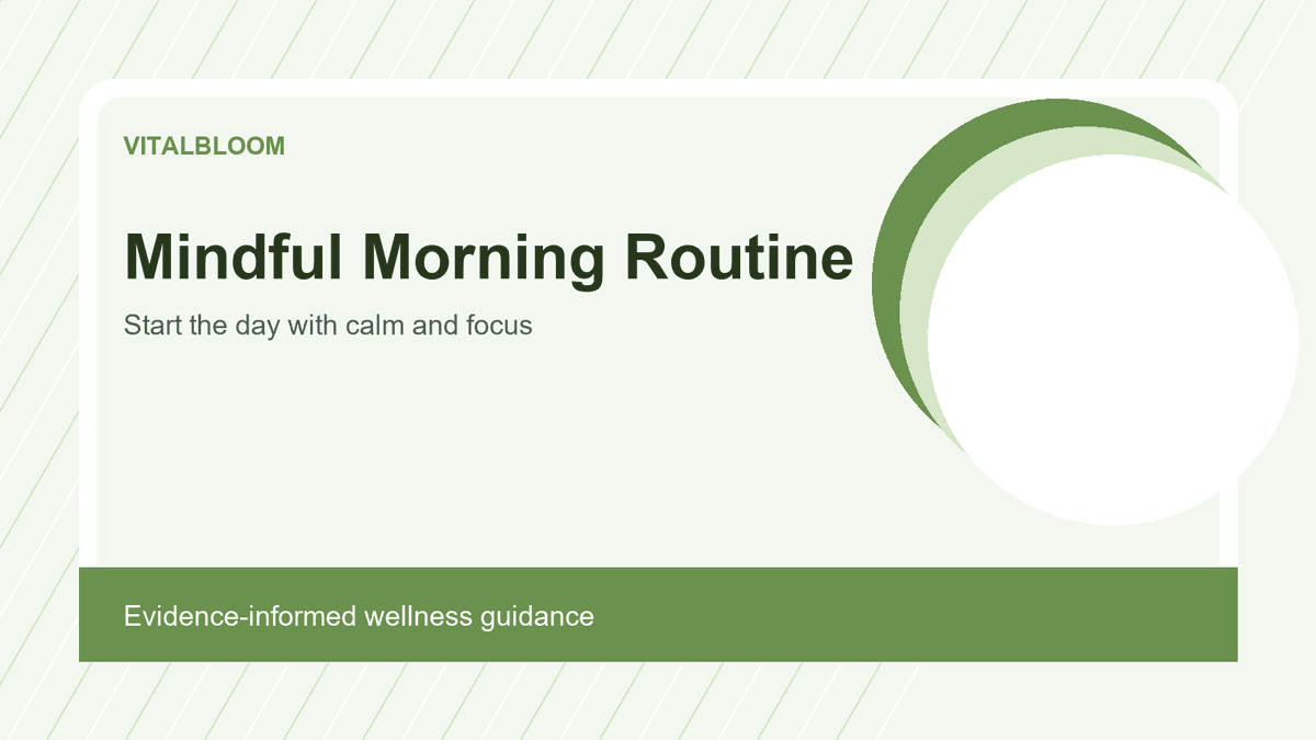 Mindful Morning Routine for a Better Day