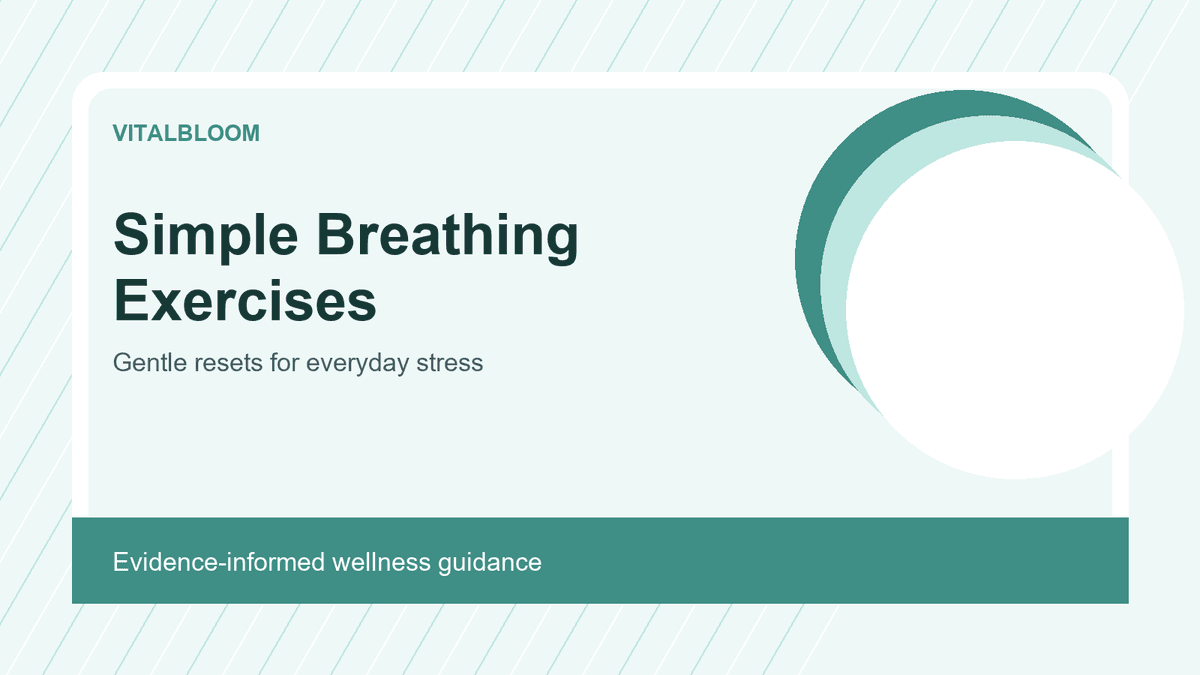 Simple Breathing Exercises for Everyday Stress