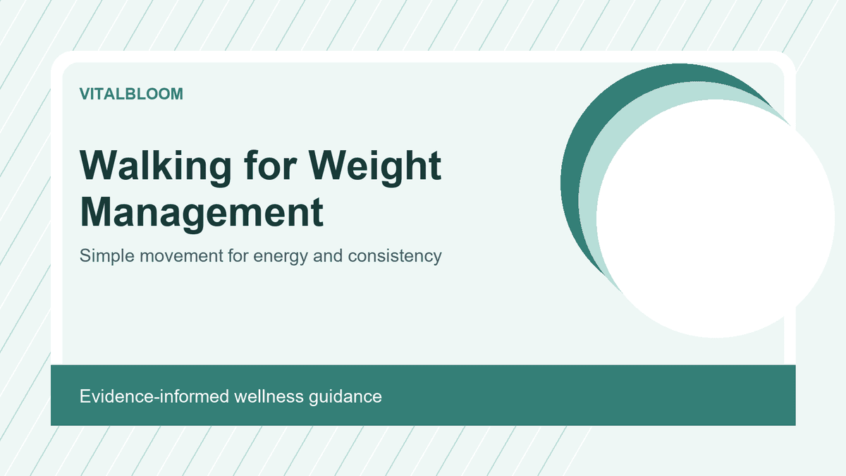 Walking for Weight Management and Better Energy