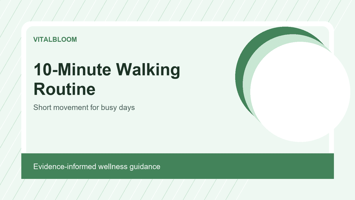 How to Build a 10-Minute Walking Routine for Busy Days