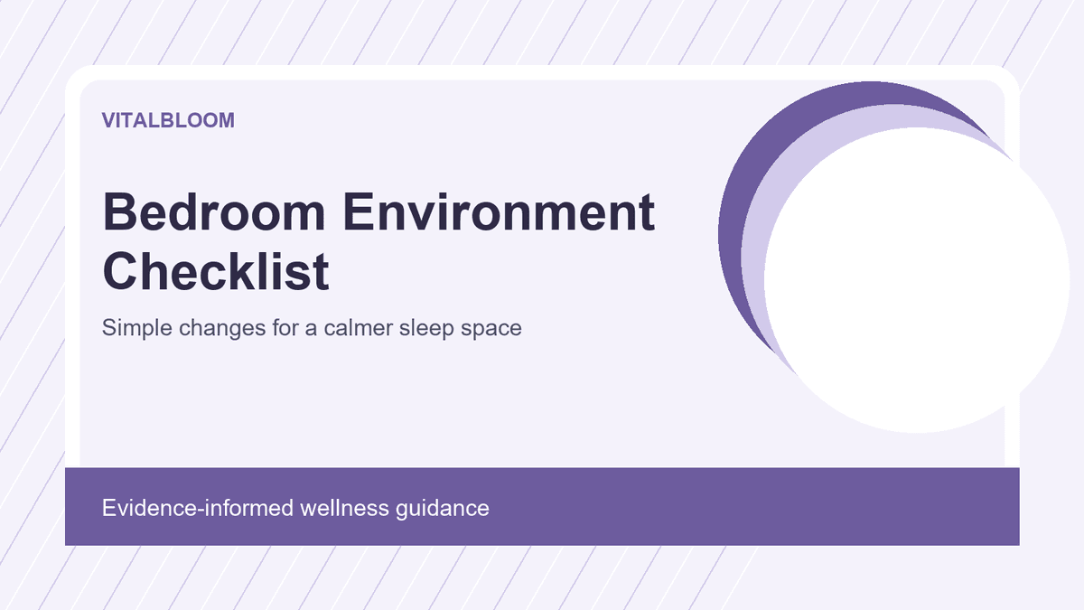 Bedroom Environment Checklist for Better Sleep