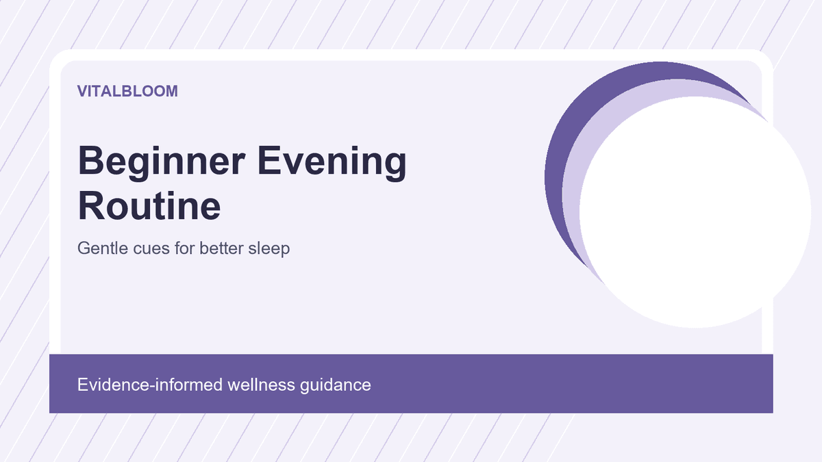 A Beginner-Friendly Evening Routine for Better Sleep
