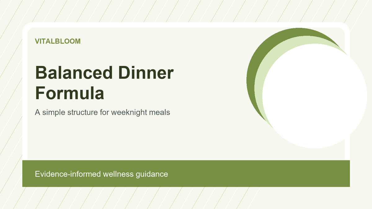 Easy Balanced Dinner Formula for Busy Weeknights