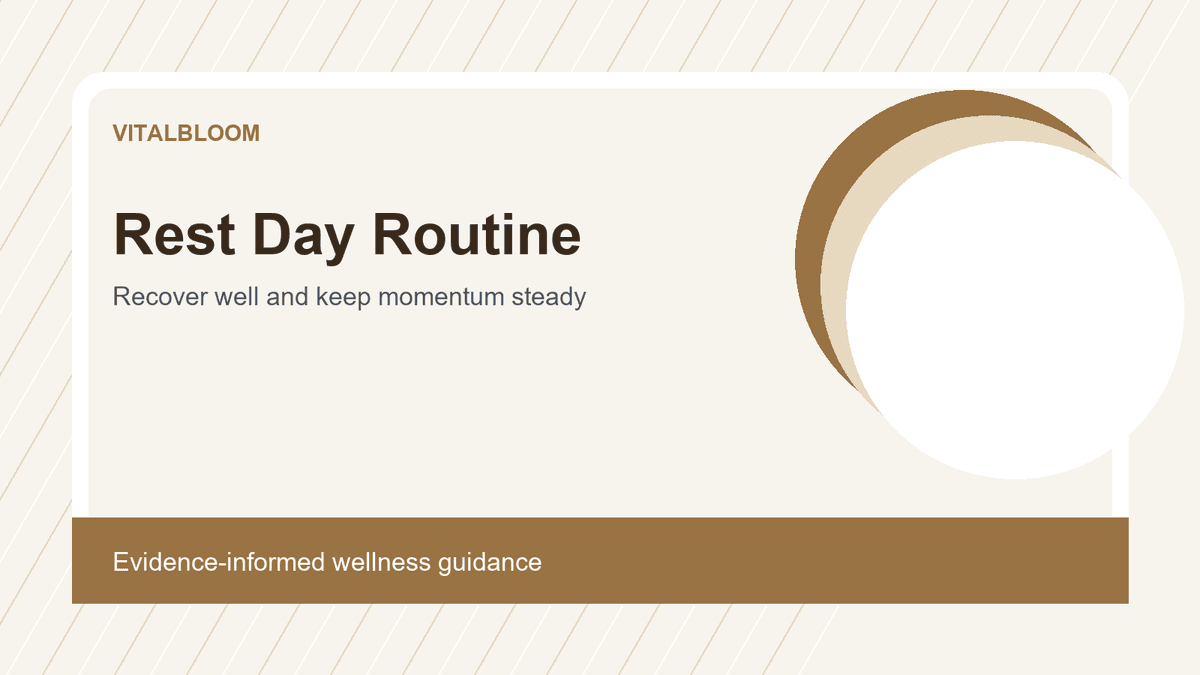 Rest Day Routine for Beginners: Recover Without Losing Momentum
